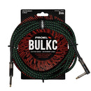 Proel BULK120CLU3GB Cavo jack Mono 6.3 a jack Mono 6.3 a angolo 3mt Nero/Verde - GlobalNet Shop