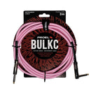 Proel BULK120CLU3PK Cavo telato jack Mono 6.3 a jack Mono 6.3 mm angolo 3mt Rosa - GlobalNet Shop