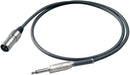 Proel BULK220LU6 Cavo jack Mono 6.3 mm a spina Cannon XLR 3P Maschio 6mt.