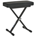 Quik Lok BX8 Panchetta Serie Basic per piano o tastiera cuscino imbottito, Nero