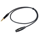 Proel CHL200LU6 Cavo sbilanciato Cannon XLR 3F a spina jack Mono 6.3 6mt - GlobalNet Shop