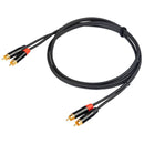 Proel CHLP250LU5 Cavo Stereo 2 x spina RCA a 2 x spina RCA 5 mt - GlobalNet Shop