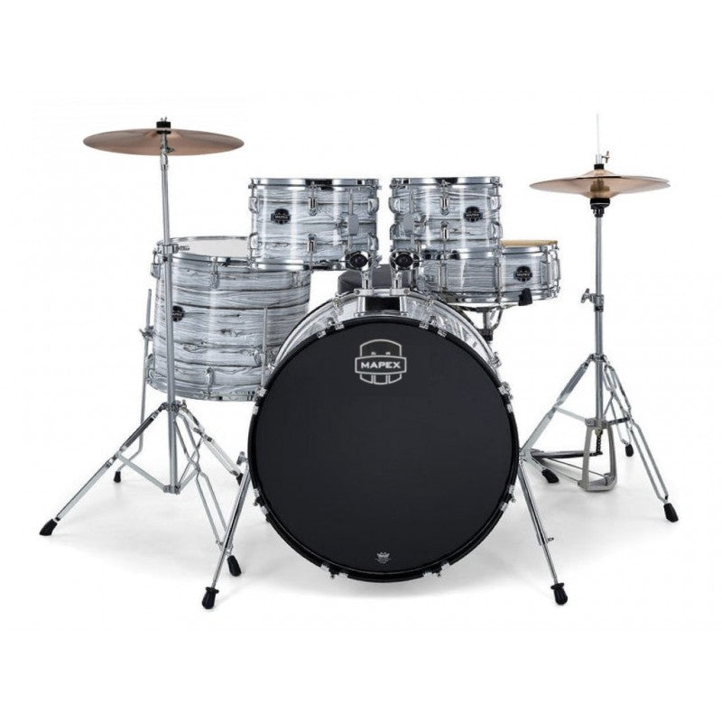 Mapex CM5044FTCFI Comet Fusion 5 pezzi White Marblewood Batteria+Hardware Piatti