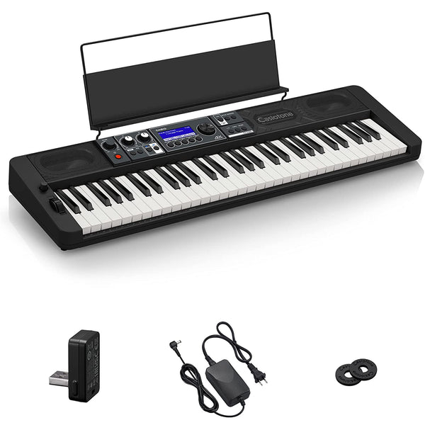 Casio CT-S500 Tastiera Digitale standard a 61 Tasti USB-MIDI, Nero