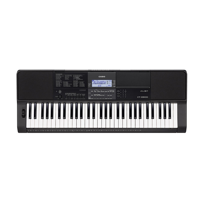 Casio CT-X800 Tastiera Digitale dinamica a 61 Tasti USB-MIDI, Nero