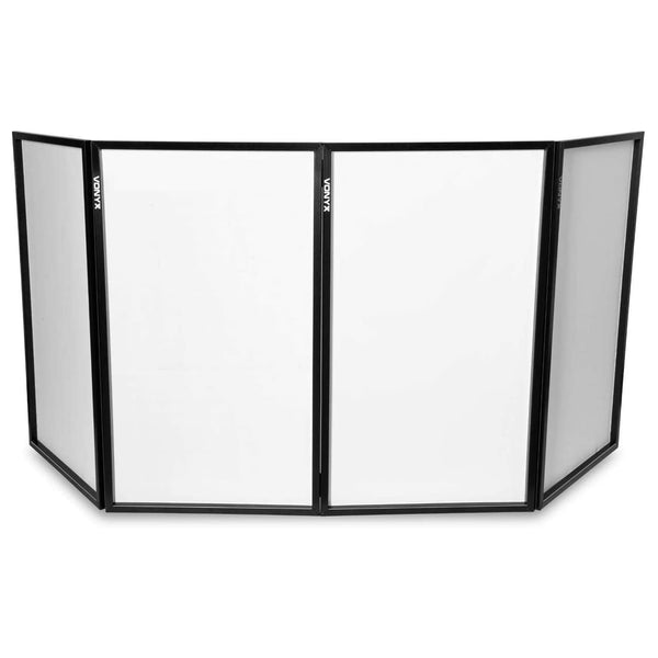 Vonyx DB2 Foldable Dj Screen Pannello Schermo x illuminazione banco Dj, Bianco.