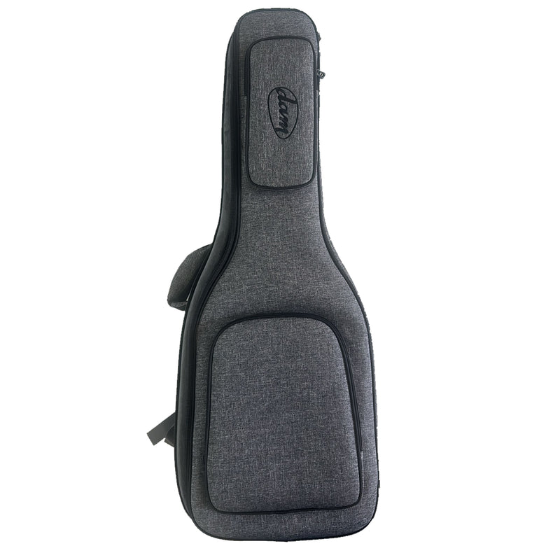 Dam DBE20 Borsa rifinita x chitarra elettrica imbottitura 20mm tessuto grigio