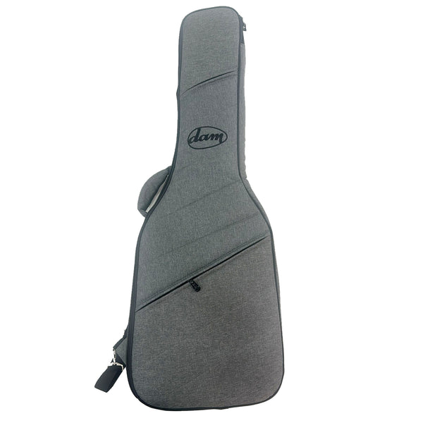 Dam DBE25 Borsa rifinita x chitarra elettrica imbottitura 25mm tessuto grigio