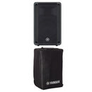 Yamaha DBR15 Cassa Attiva da 1000w Picco + SPCVR-1501 Cover di protezione, Nero