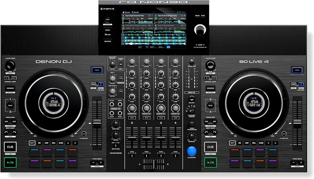 Denon Dj SC LIVE 4 Controller Dj 4Deck Disp.7" Monitor Integr. Router