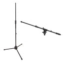 Proel DHPMS30 Asta microfonica Pro Dritta + DHPMS70 Asta Mic Aggiunt. Nero Opaco