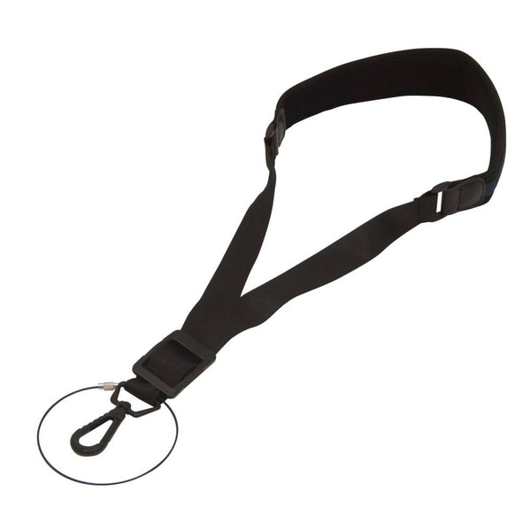 Proel DHSTRAP800 Tracolla imbottita x Sax in Nylon robusto gancio metallo, Nero