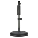 Rode DS1 Asta microfonica Pro dritta da tavolo base circolare x microfoni, Nero