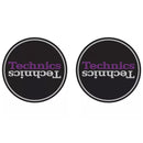 Magma TECHNICS DUPLEX 3 Coppia Feltri x giradischi Dj fondo nero Logo Technics