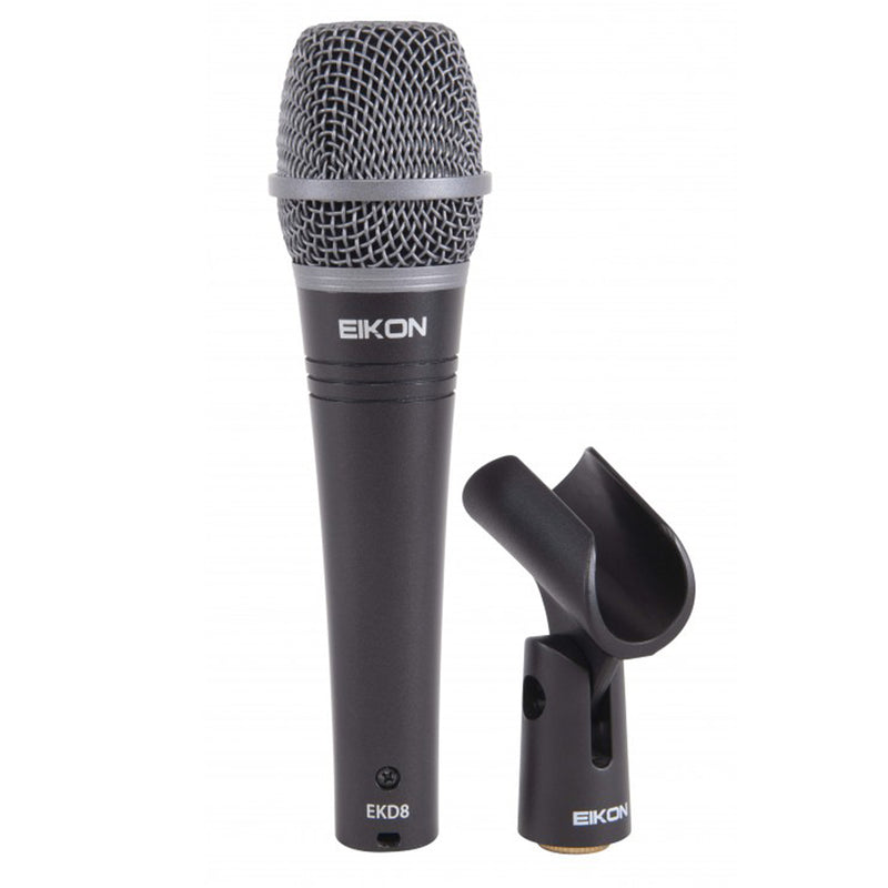 Proel EIKON EKD8 Microfono Pro dinamico cablato x live senza inter. On/Off, Nero