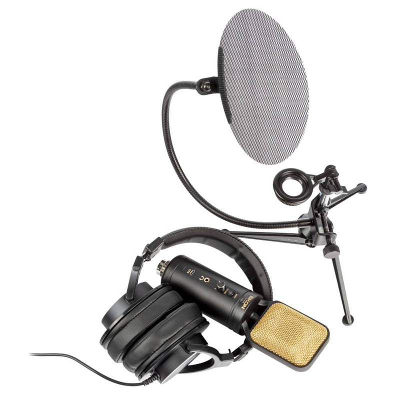 Proel EIKON STUDIO BOX TWO Kit home recording Cuffia Microfono Stand e Antipop