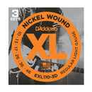 D'Addario EXL110-3D Regular Light 3 Set Corde x Chitarra Elettrica 10-46