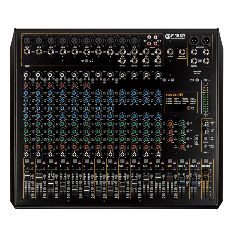 RCF F 16XR Mixer Professionale 16 Canali +Sezione PRO DSP FX integrata 16 preset