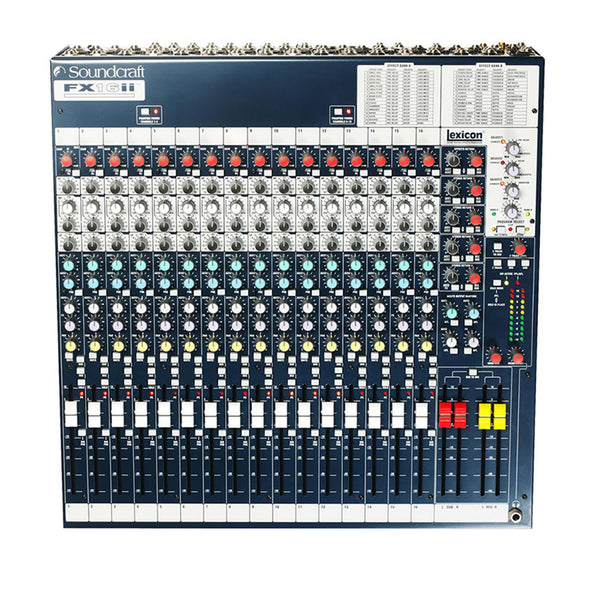 Soundcraft FX16II Mixer 26 IN + Processore EFX digitale Lexicon 24 bit integrato