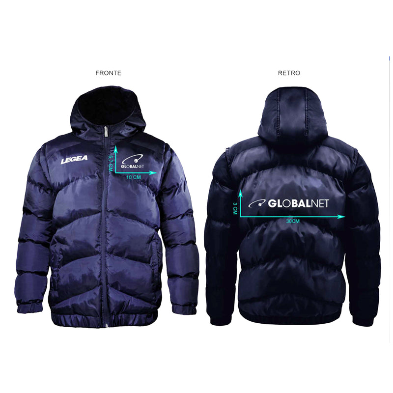 Global Net G019 TORNADO QUEBEC SHINE Giubbotto XL brandizzato Global Net, Blu
