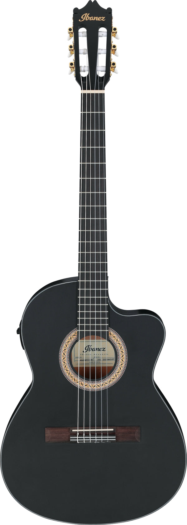 Ibanez GA5MHTCE-WK OPEN PORE WEATHERED BLACK Chitarra Classica Elettrificata