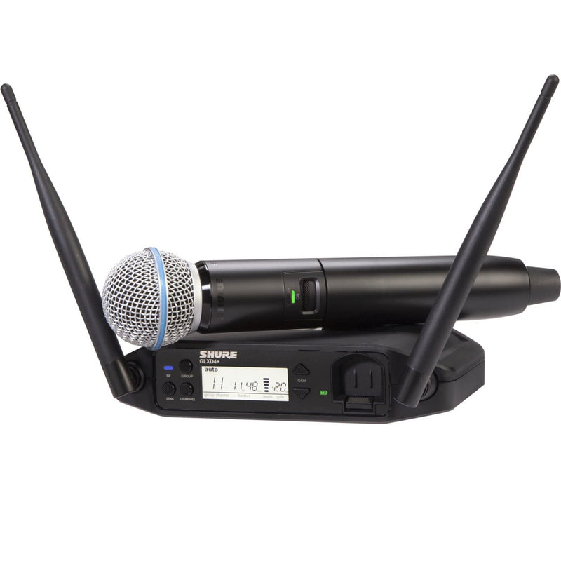 Shure GLXD24+E/B58-Z4 Sistema microfonico wireless dual band mic palmare BETA58