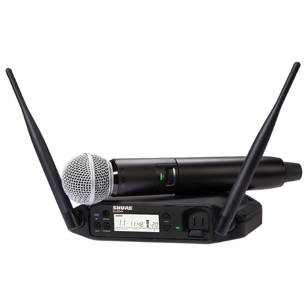 Shure GLXD24+E/SM58-Z4 Sistema microfonico wireless dual band mic palmare SM58