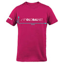 Global Net GLN T-SHIRT 2025 T-Shirt taglia S Girocollo con logo, Fuxia