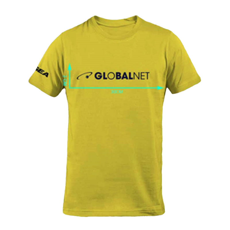 » Global Net GLN T-SHIRT 2025 T-Shirt taglia S Girocollo con logo, Giallo (100% off)