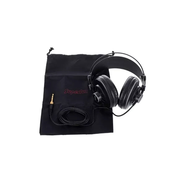 Superlux HD681B Cuffia monitor semiaperta con cavo e senza microfono, Nero