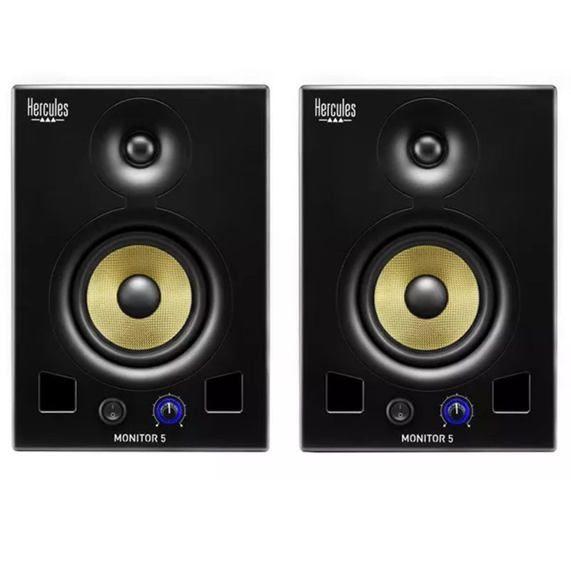 Hercules DJ MONITOR 5 Coppia monitor audio attivi da studio 5" e 160w di picco