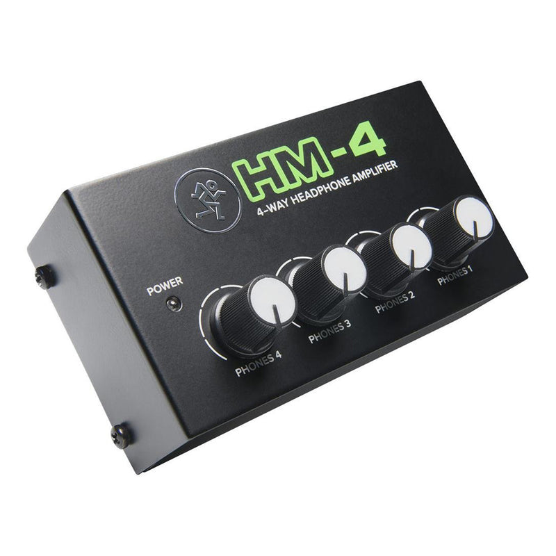 Mackie HM-4 Amplificatore Professionale per Cuffia a 4 Vie, Nero