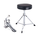 Mapex HP-PT250 + T400 Pedale Cassa batteria + Sgabello seggiolino seduta tonda