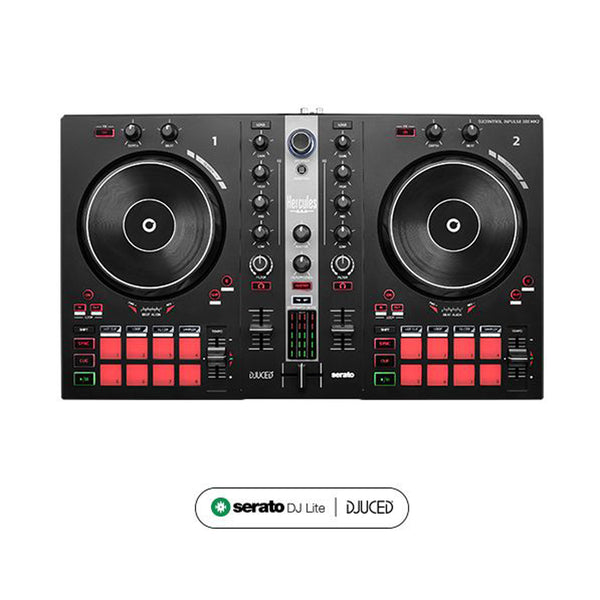 Hercules DJ CONTROL INPULSE 300 MKII Controller Dj a 2x Deck e 16 Pad, Nero