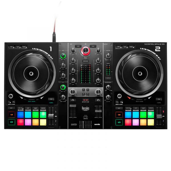 Hercules DJCONTROL INPULSE 500 Controller Dj due canali interfaccia audio USB