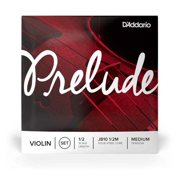 D'Addario J810 1/2 Med Prelude Violin String Corde per Violino Tensione Media