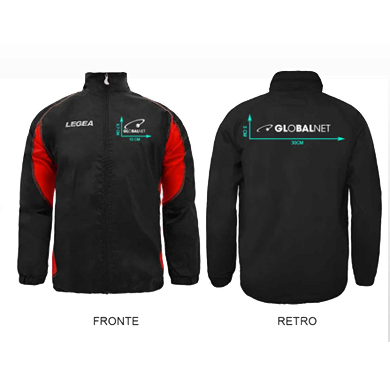 Global Net K203 Rain Jacket Storm XL Black/Red Giacca a vento brand. Global Net