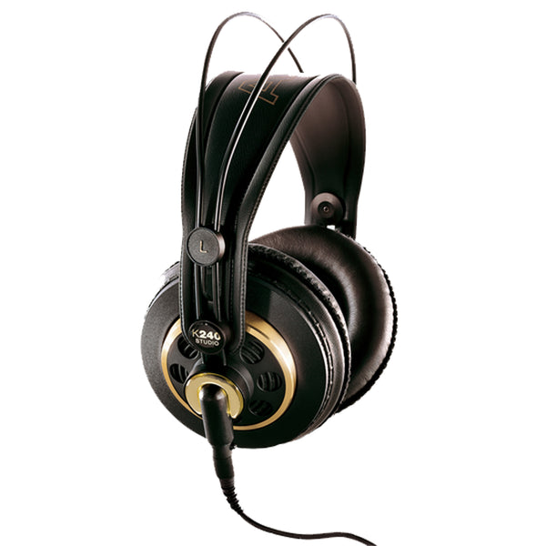 AKG K240 STUDIO Cuffia monitor professionale studio con cavo, semi aperte, Nero