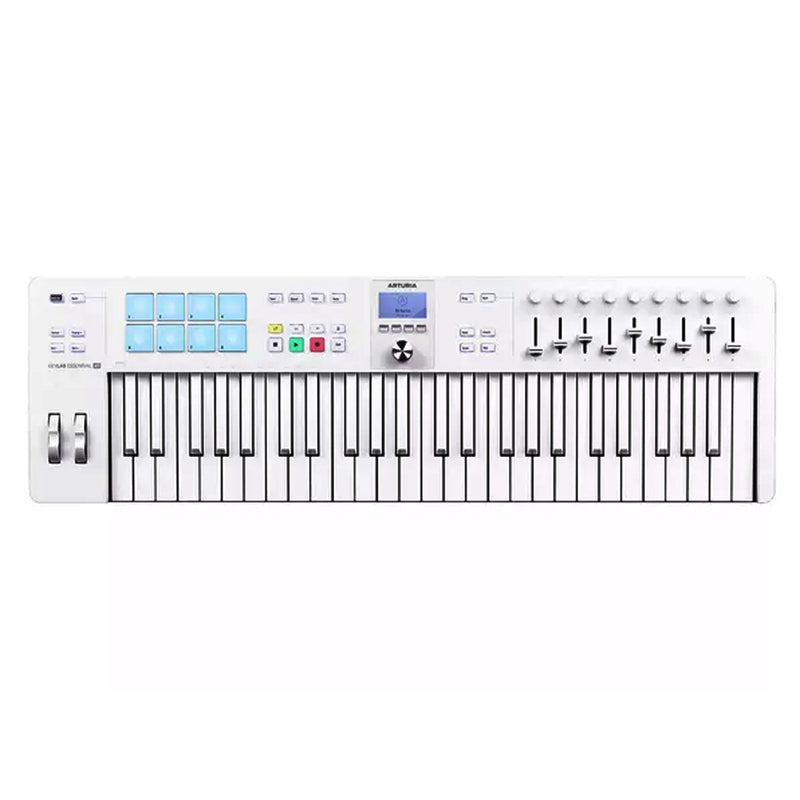 Arturia KEYLAB ESSENTIAL 49 MK3 ALPINE WHITE Tastiera MIDI USB 49T Limit. Edit.