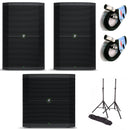 Mackie Thump115S Subwoofer 1400w + 2 Thump212 1400w + Coppia Supporti + 2 Cavi