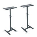 Proel KP820 Coppia Supporto x Monitor audio Studio regol. H. 83/132cm Nero Opaco