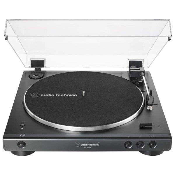 Audio-Technica AT-LP60XBT Giradischi con trasmissione cinghia e Bluetooth, Nero