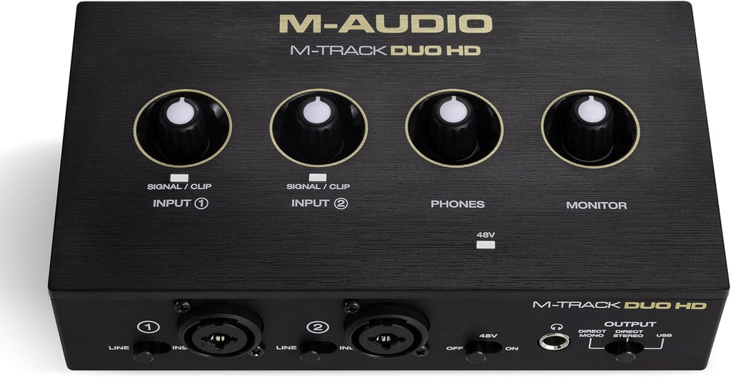 M-Audio M-TRACK DUO HD Interfaccia audio USB C x podcast, voice-over e studio