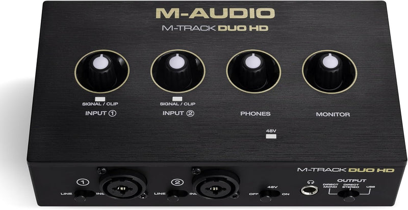 M-Audio M-TRACK DUO HD Interfaccia audio USB C x podcast, voice-over e studio