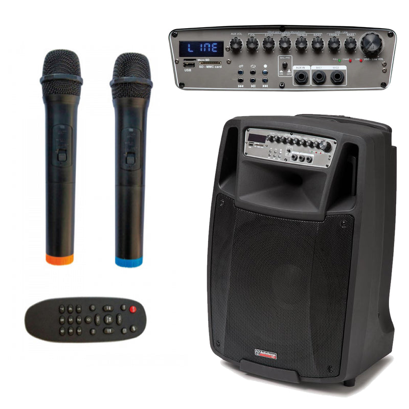 Audiodesign M2 15W/L Trolley Batteria Diffusore Attivo+ 2Mic Palm. Wireless 750w