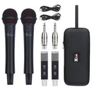 Xvive M5D Sistema 2 Microfoni Wireless Pro Palmare Dual Capsule Intercam. Nero