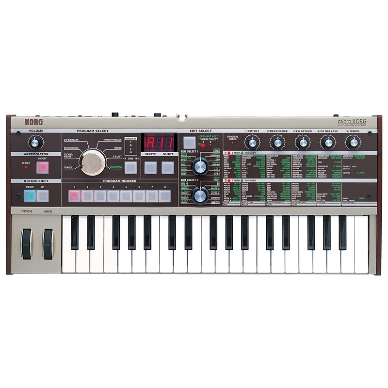 Korg MicroKorg Synth compatto con VOCODER incorporato e Tastiera a 37 Tasti mini