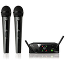 AKG WMS40 Mini 2Vocal Set ISM2/3 (864.375/850MHz) Sistema 2 mic wireless palmare - GlobalNet Shop