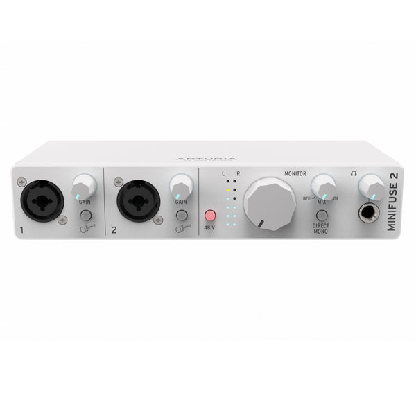 Arturia MINIFUSE 2 WHITE Interfaccia Audio USB C con 2-IN Combo / 2-OUT, Bianco