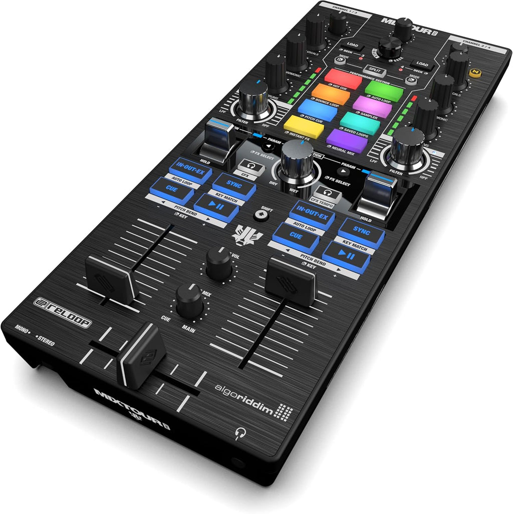 Reloop MIXTOUR PRO Controller DJ all-in-one 4Deck x softw. Algoriddim